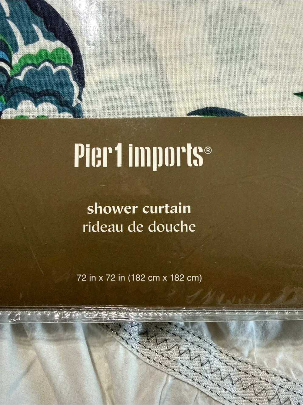 Pier 1 Imports Peacock Shower Curtain